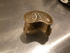 Ancien petit coffret, boite a bijoux  doré orfevrerie dilecta art nouveau