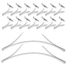 Lot de 20 guides pour portes coulissantes de placard : clips de rail, butées