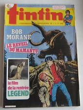 JOURNAL TINTIN N°37 Bob Morane le réveil du Mamantu 1983 Bon Etat