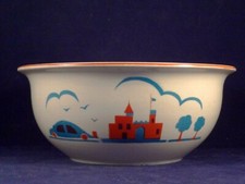 Ancien bol enfant BECASSINE NIMY voiture château années 20 - 30 porcelaine