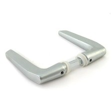 Poignée double de portail - aluminium - carré de 8 x 60 mm - 3006M LOCINOX