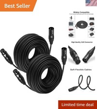XLR Cables 50 Feet 2 Packs -
