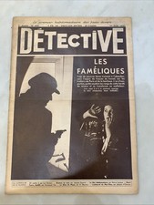 Ancien magazine détective 1934 collection art déco