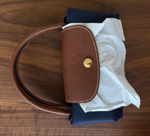 Longchamp pliage navy brown - longchamp,