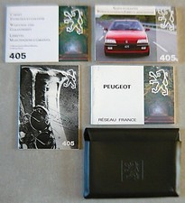 Peugeot 405  Notice / manuel d'utilisation carnet d'entretien et additifs 1994
