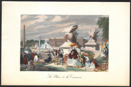 1880 gravure aquarellée - gravure,