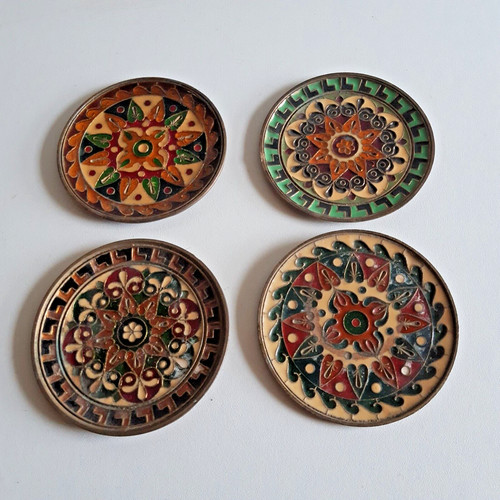 Assiette mosaique laiton - laiton, déco
