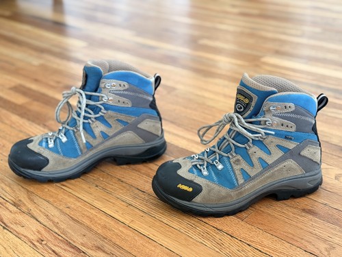 Asolo brown blue hiking - brown/blue, boots