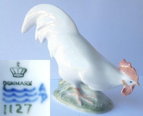 Porcelaine figurine coq - figurine, royal