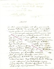 Lettre autographe signée de