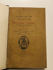 Daniel de Foe ROBINSON CRUSOE Bonnassies 1877 illustré de Gravures  N°11 /20 Ex