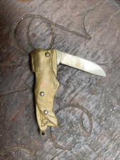 Ancien Petit Couteau De Poche Forme Chaussure Soulier