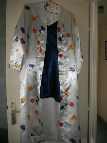 Deshabille long fleurs - , +