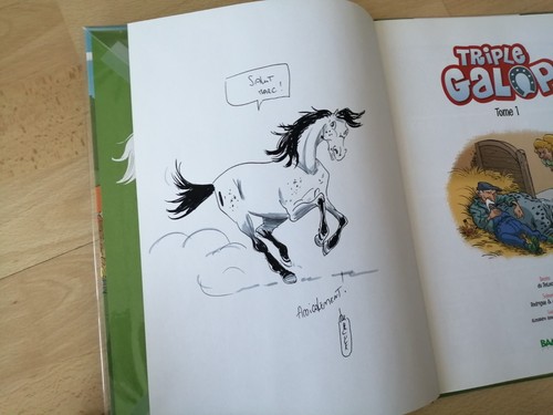 Dedicace peloux sur bd - de,