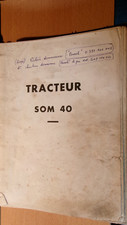 Someca tracteur SOM 40 - SOM40 : catalogue de pièces 1958