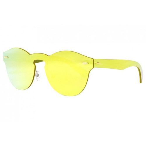 Lunettes soleil miroir dore - de,