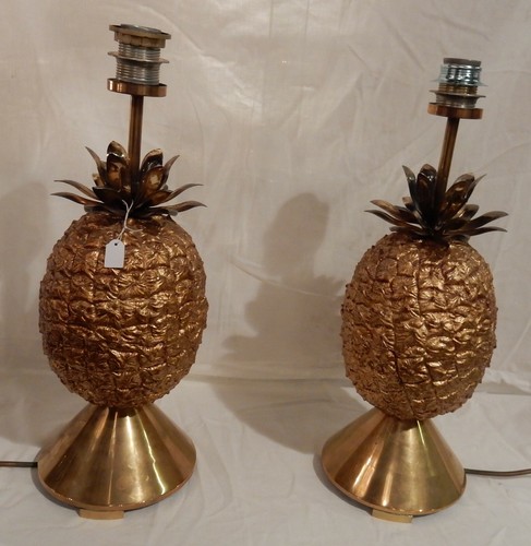 1970 paire lampes ananas - paire,
