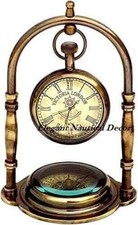 Horloge de bureau en laiton