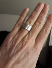 CLIO BLUE - Bague anneau (esprit chanel) taille 49.