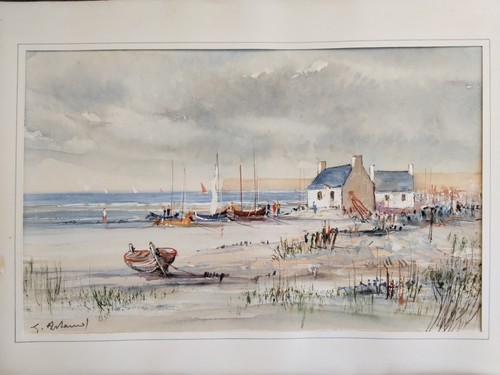 Peinture aquarelle marine
