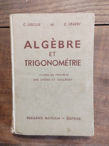 Algèbre trigonométrie - algèbre,