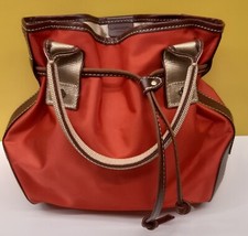 SAC EN TOILE ET CUIR AUMONIERE