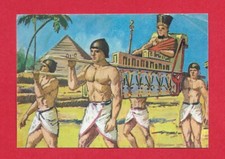 Spanish Bimbo card stamp : Egypt, Pharaon in his bunk bed & Pyramid (1969)