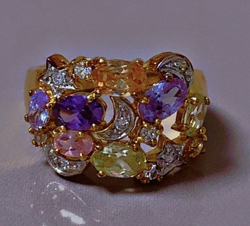 Magnifique bague plaqué or - en,