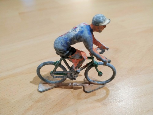 Figurine vintage cycliste - vintage,