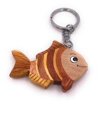 Fait Main Bois Porte-Clés