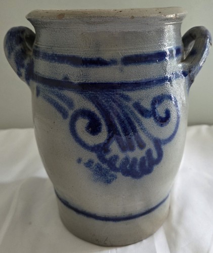 Ancien pot anses grès - ancien, à