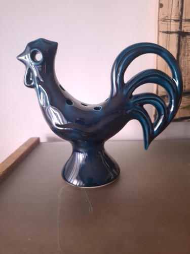 Coq ceramique pique fleurs - coq,