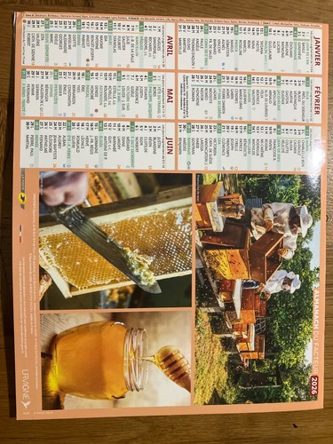 Calendrier poste 2026 - calendrier, la
