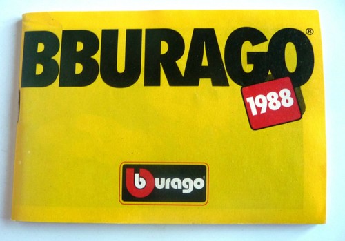 Catalogue burago 1988 auto - catalogue,
