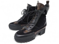 CHAUSSURES LOUIS VUITTON DESERT BOOTS LAUREATE MONOGRAM 1A4XXU 42 BOTTINES 1320€