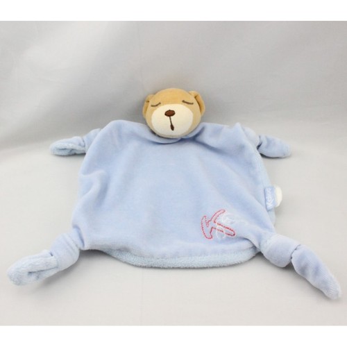 Doudou plat ours endormi - plat,