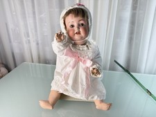 Poupée d'artiste tête porcelaine poupée ancienne 55 cm état voir photos