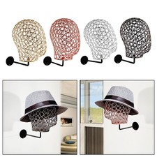 Tête de mannequin murale en fer/chapeau de perruque, modèle d'affichage,