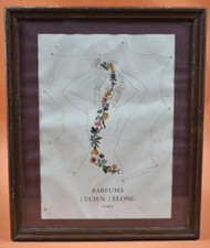 Affiche publicitaire XXème - Parfums Lucien Lelong Paris Femme Nue