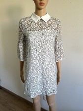 Robe blanche et noire en dentelle Molly Bracken taille XS jamais portée 