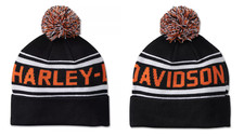 Harley Davidson Harley-Davidson Combustion Bonnet avec Pompon Noir #97656-24VM