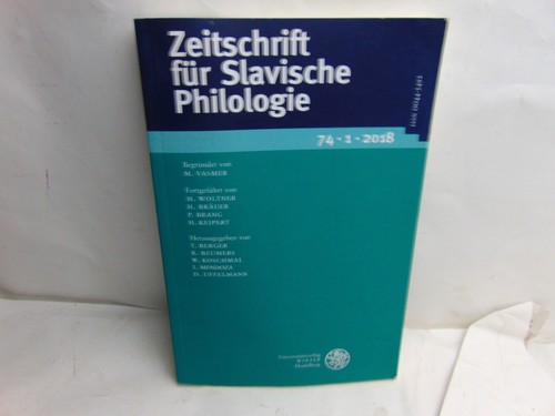 Zeitschrift fur slavische - ,