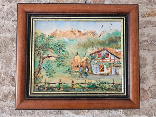 Tableau huile sur toile - huile,