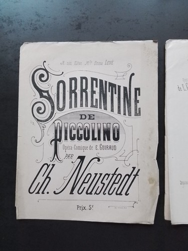 Partition ancienne piano - partition,