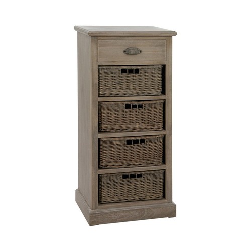 Commode paniers 1 tiroir - 4,