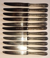 11 couteaux à dessert CHRISTOFLE modèle Villeroy en métal argenté ( d'occasion )