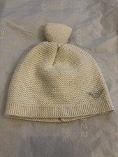 Chapeau tricot blanc Armani