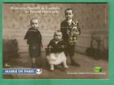 Bambin carte postale Bébé  ..poubelle/tri  Mairie Paris .ed.CartCom