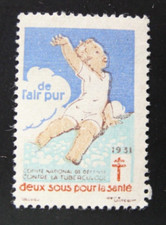 FRANCE VIGNETTE : 1931 CONTRE LA TUBERCULOSE - DEUX SOUS POUR LA SANTE - NEUF*