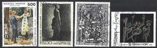 France série 4 timbres - france,